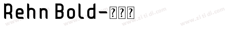 Rehn Bold字体转换